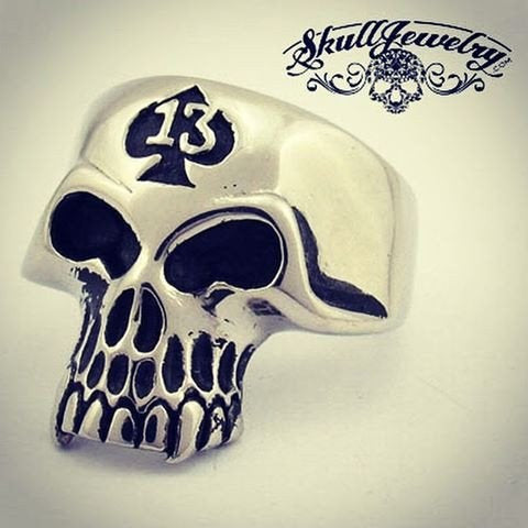 Lucky 13 Reaper - Jawless Skull Ring – Unbreakable Spirit, Timeless Edge (#037)