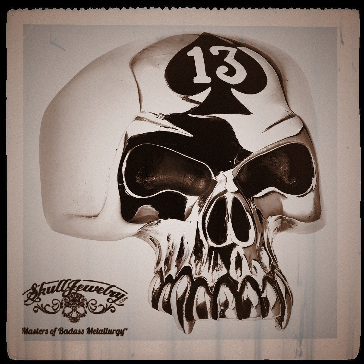 Lucky 13 Reaper - Jawless Skull Ring – Unbreakable Spirit, Timeless Edge (#037)