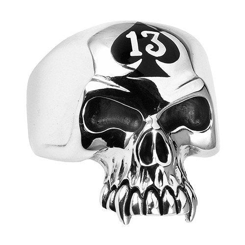 Lucky 13 Reaper - Jawless Skull Ring – Unbreakable Spirit, Timeless Edge (#037)
