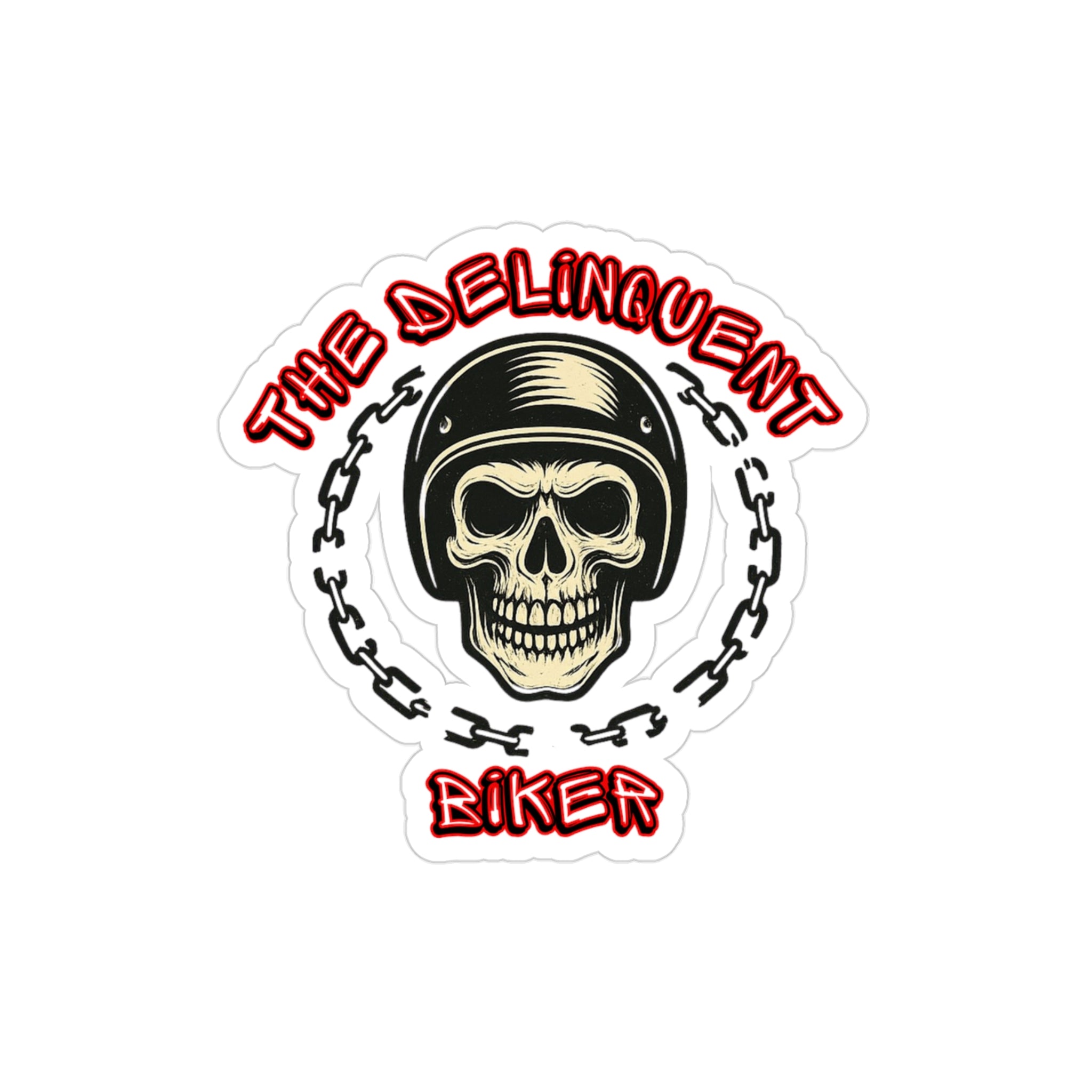 The Delinquent Biker Outdoor rated Decal