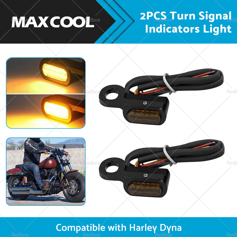 LED Mini Turn Signal Light Suitable for Harley Dyna Indicator Blinker Lamp Smoke-2