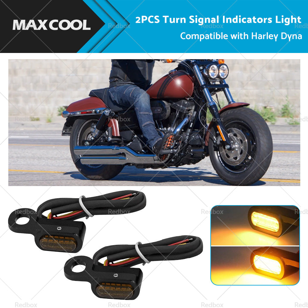 LED Mini Turn Signal Light Suitable for Harley Dyna Indicator Blinker Lamp Smoke-0