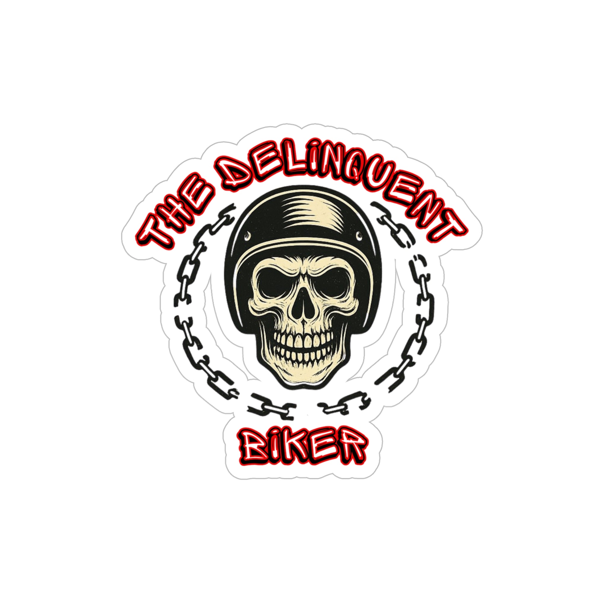 The Delinquent Biker Outdoor rated Decal