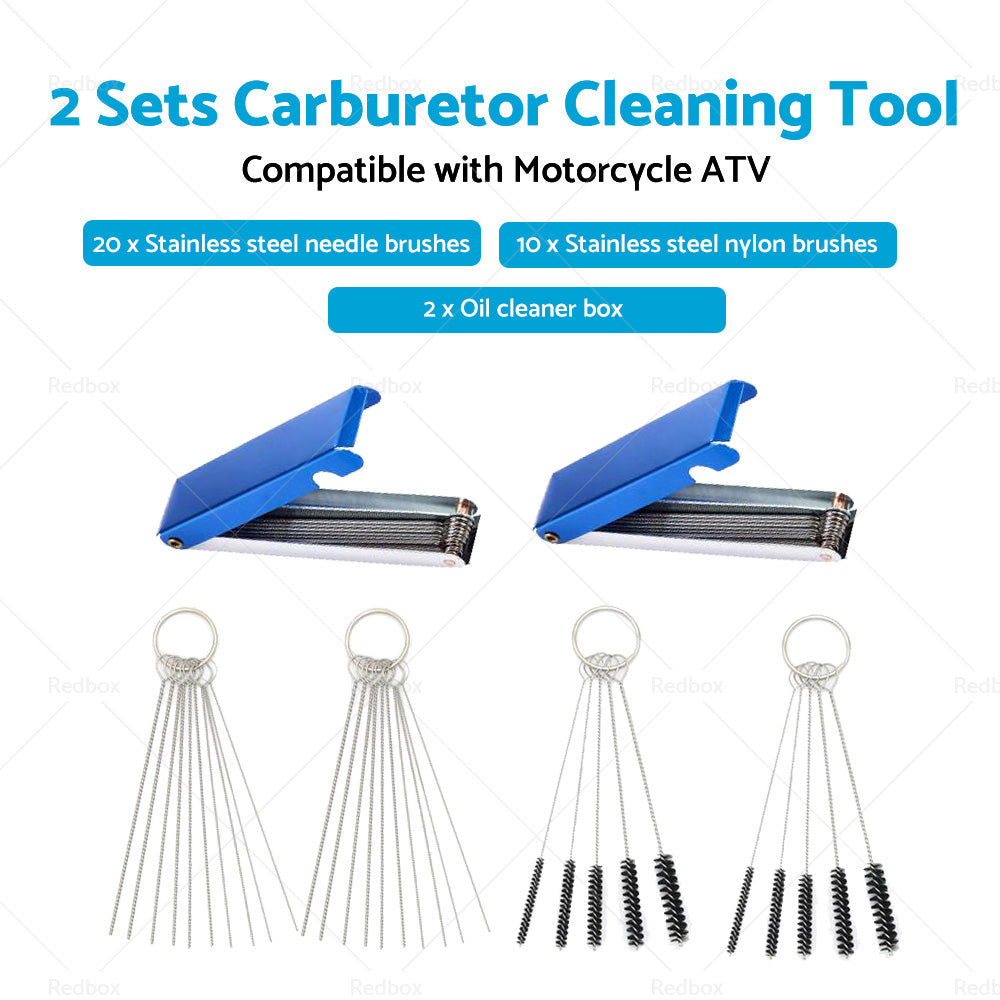 Carburetor Carb Jet Cleaning Tool Wire Brush Cleaner For Motorcycle ATV W  Brush-3