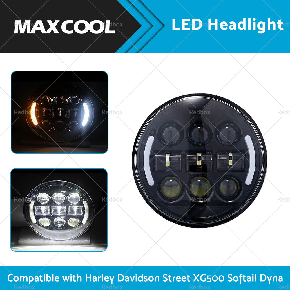 LED Motorcycle Headlight Suitable For Harley Davidson Street XG500 Softail Dyna-2