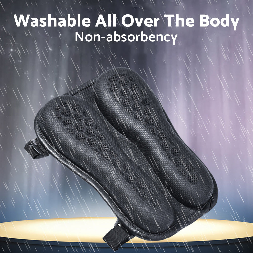 Foldable Passenger Motorcycle Gel Rear Seat Cushion 3D Honeycomb Structure-4