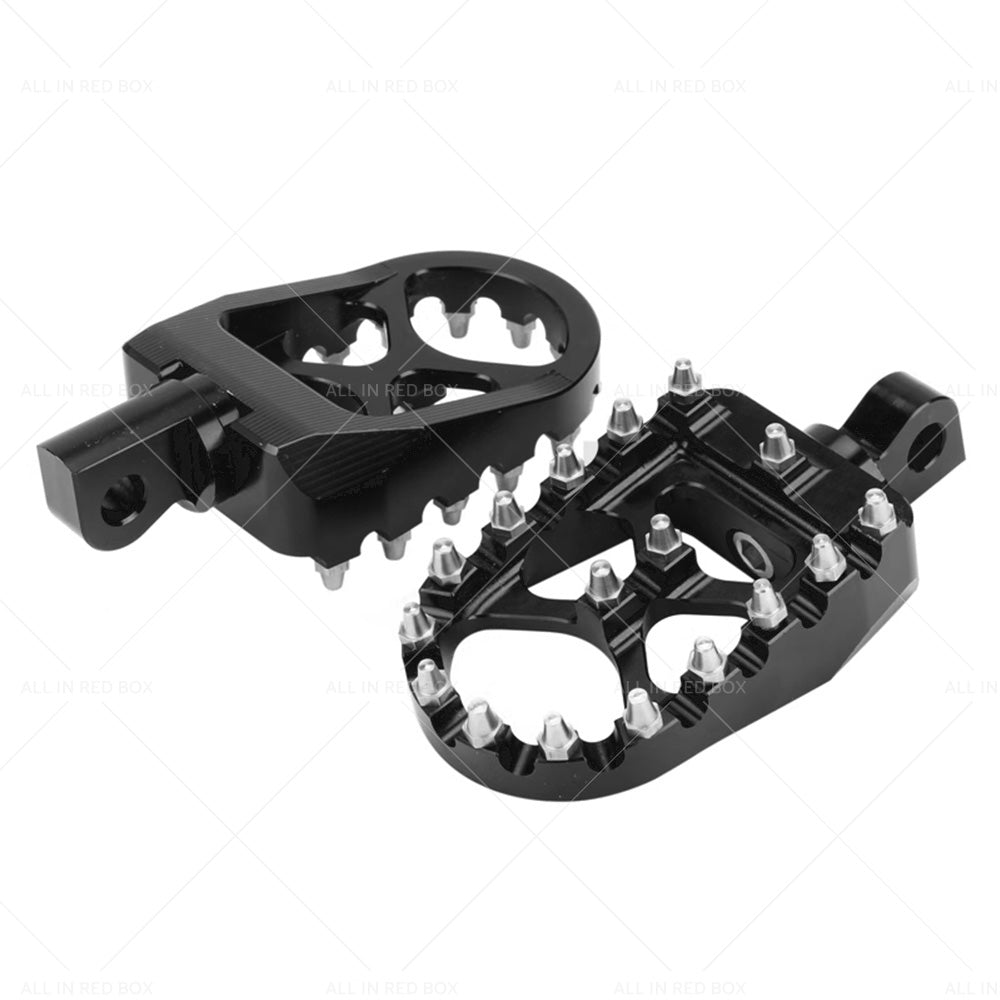 Wide Foot Pegs 360 Degree Roating Suitable For harley Dyna Sportster Fatboy-3
