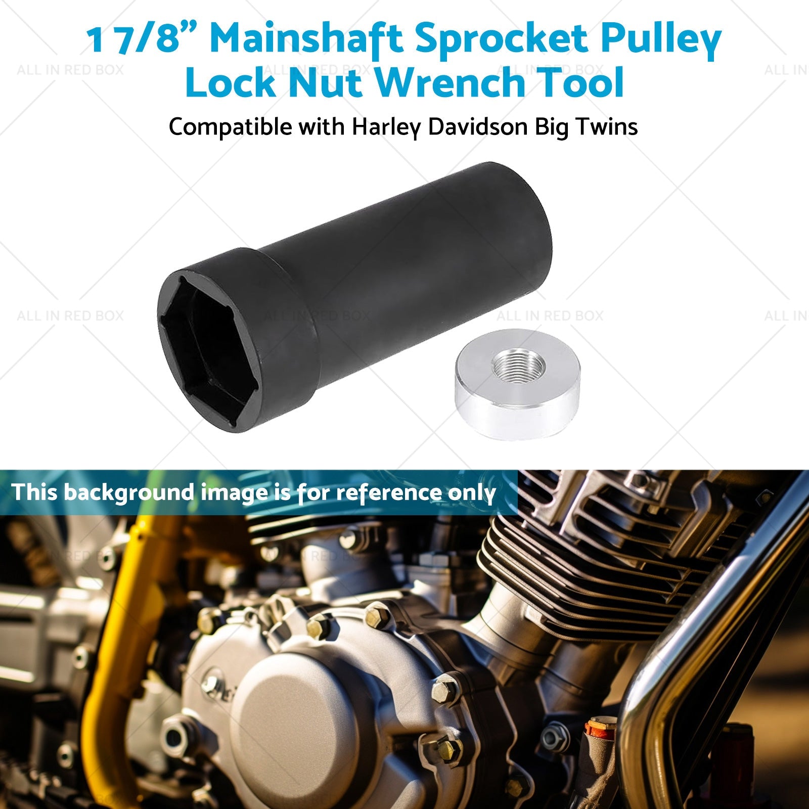 1 7 8inch Mainshaft Sprocket Pulley Lock Nut Wrench Tool Suitable for 36-06 Harley-4