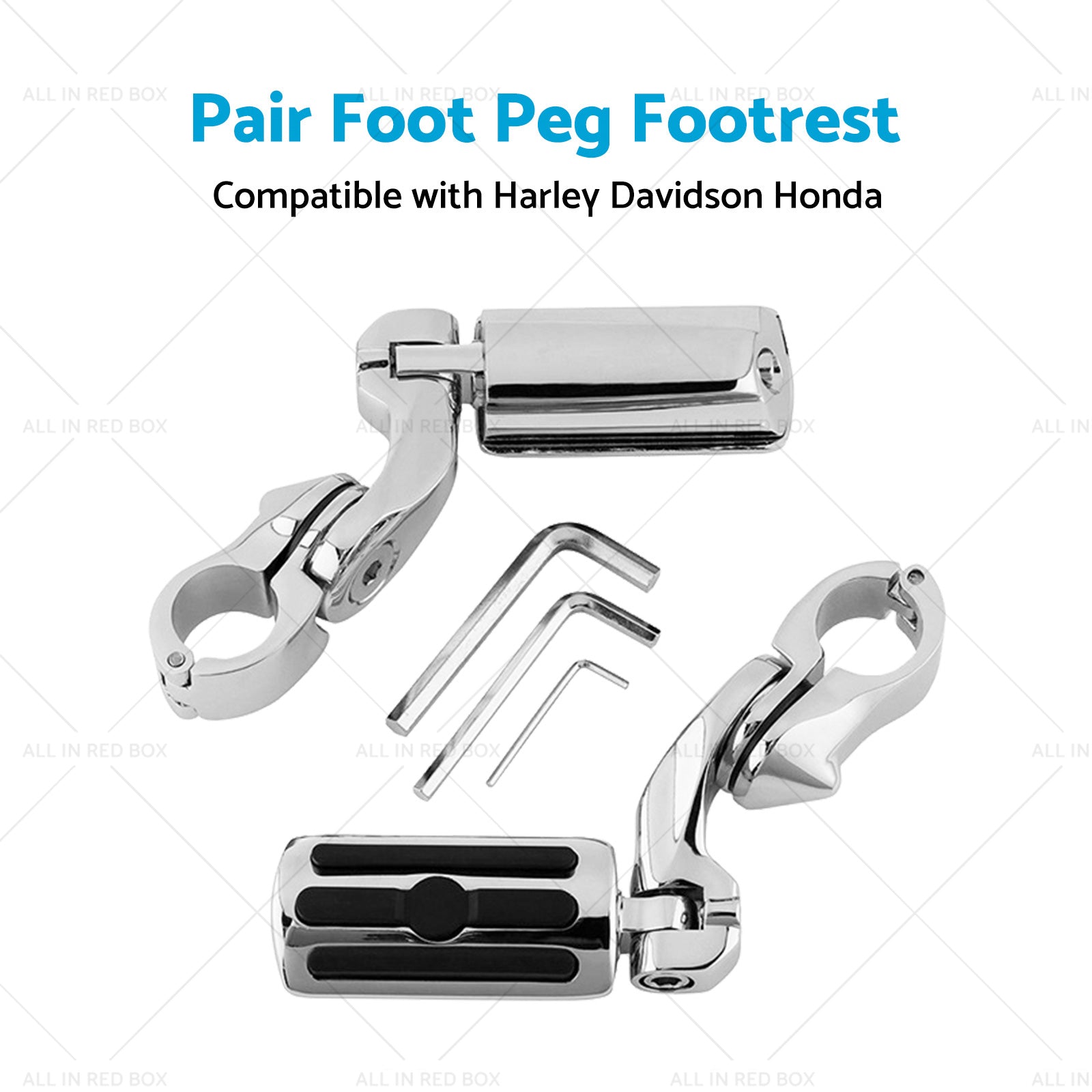 1-1 4''Motorcycle Highway Foot Pegs Chrome Engine Guard Suitable For Davidson AU-3