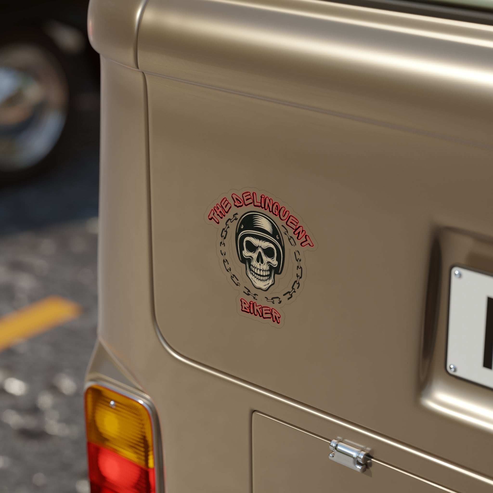 The Delinquent Biker Outdoor rated Decal