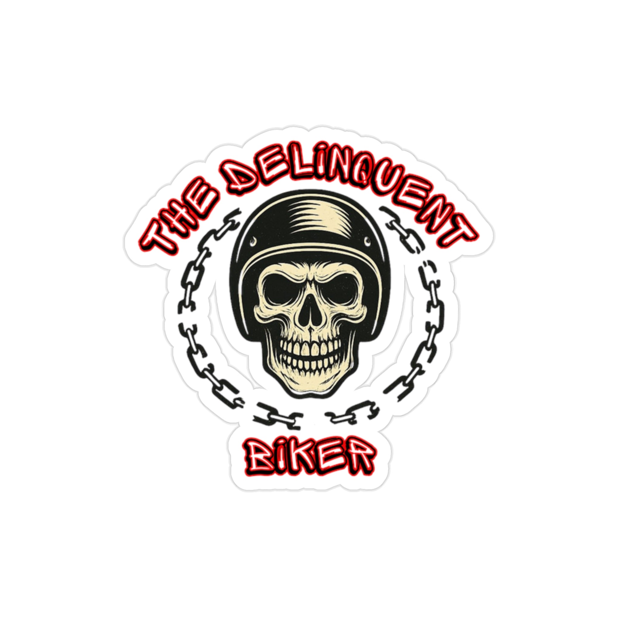 The Delinquent Biker Outdoor rated Decal