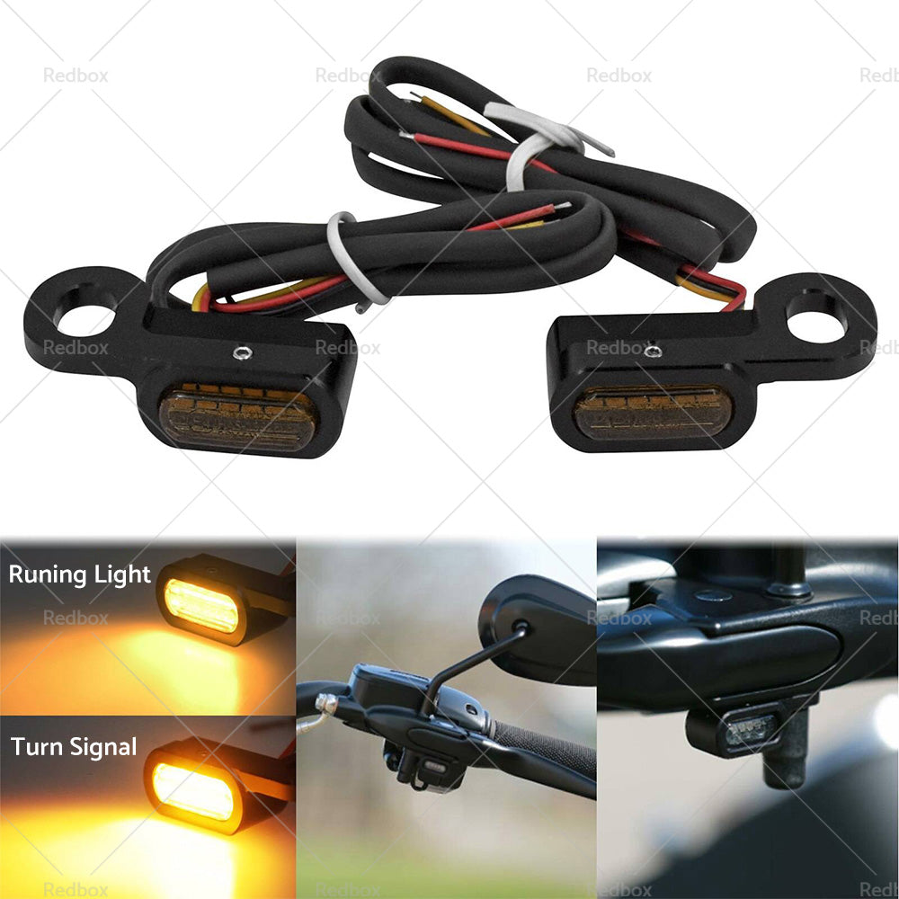 LED Mini Turn Signal Light Suitable for Harley Dyna Indicator Blinker Lamp Smoke-3
