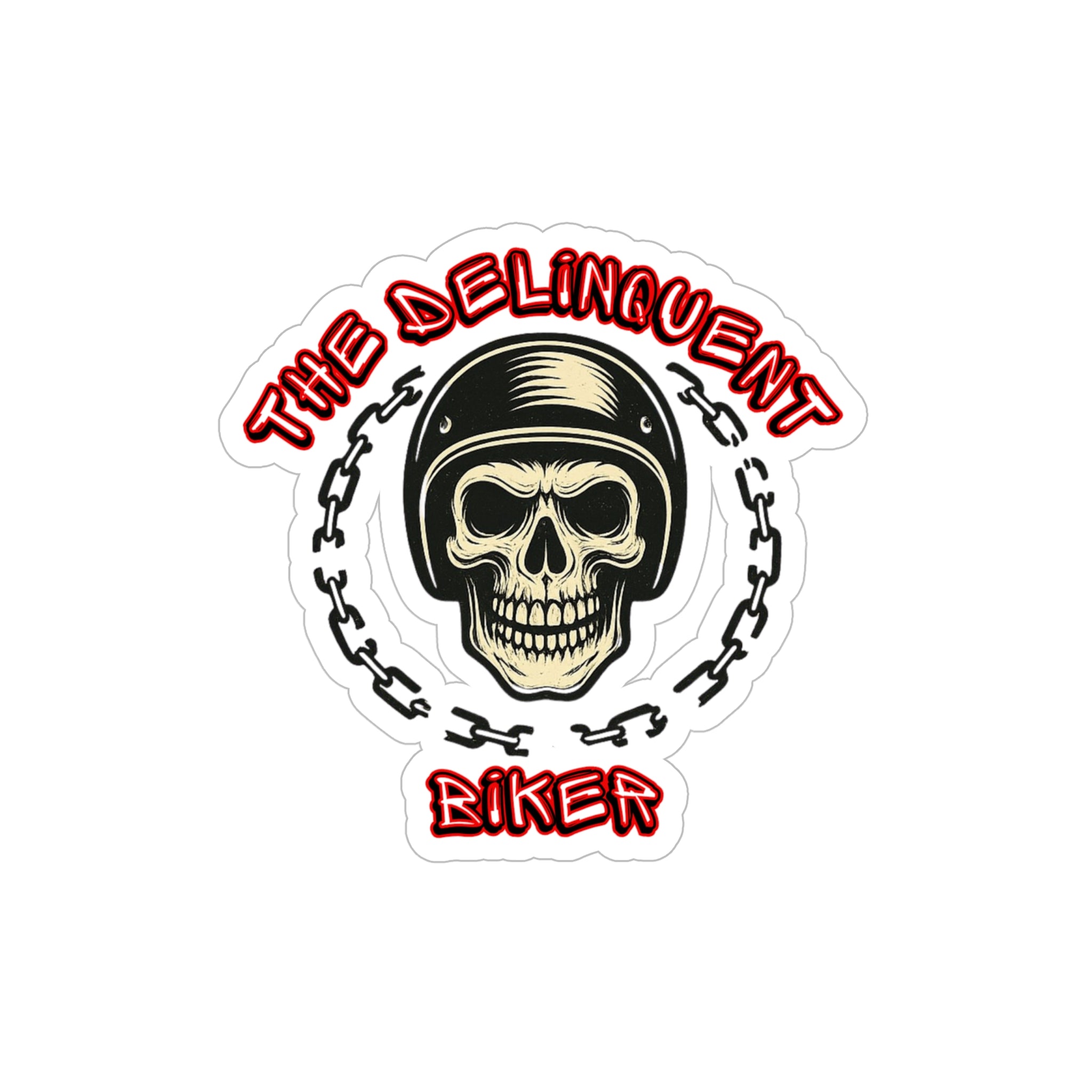The Delinquent Biker Outdoor rated Decal