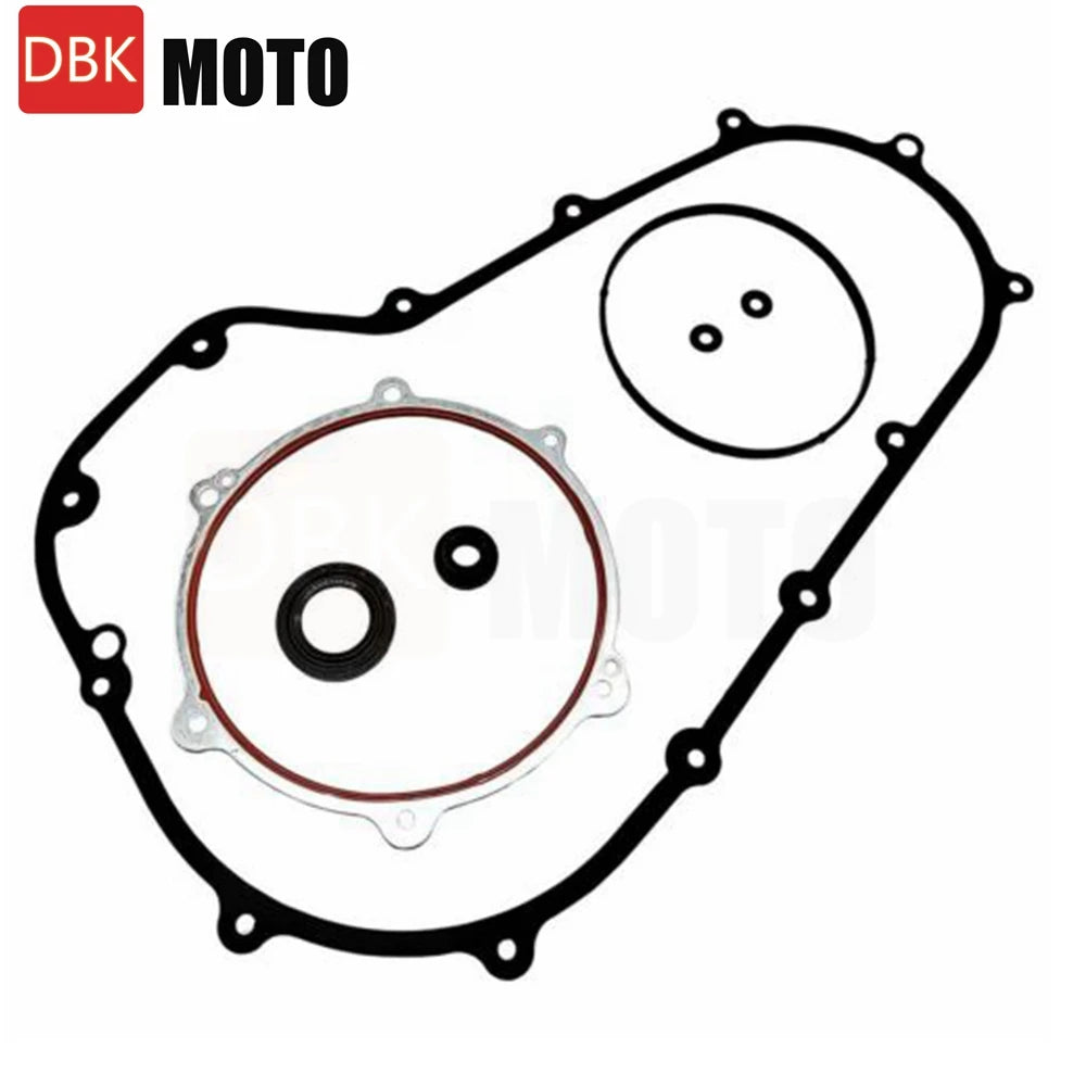 Clutch Primary Cover Gasket Kit for Harley Davidson Electra Glide Ultra Limited FLHT Touring Road King  Road Glide 07-17