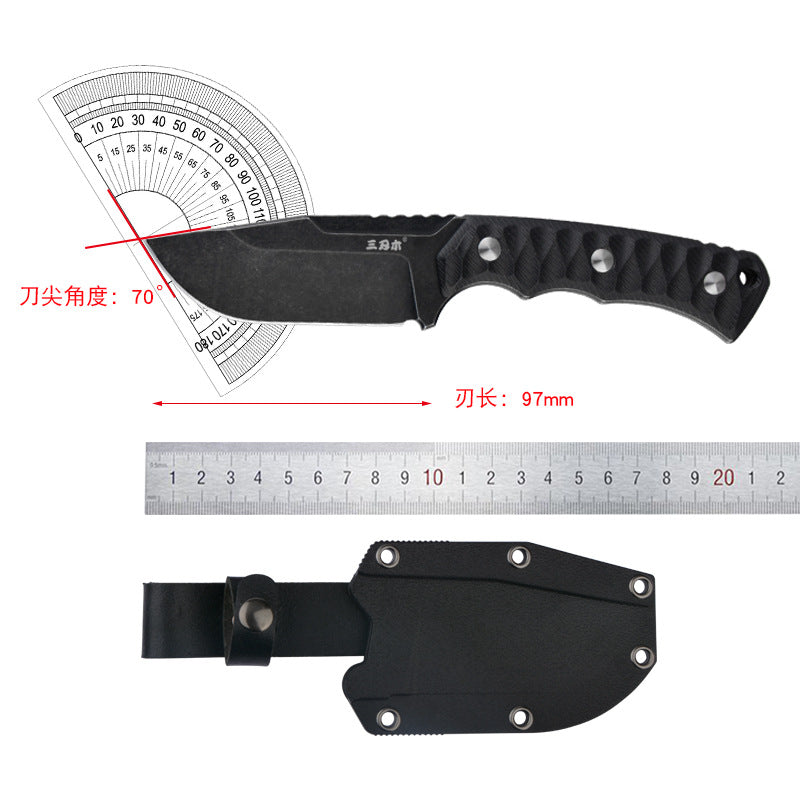 Outdoor Straight Knife Tactical Camping Hunting Knife-5
