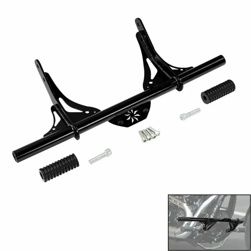 Motorcycle Black Front Crash Bar Protector For Harley Dyna model Street Bob with Mid Control 2006-2017