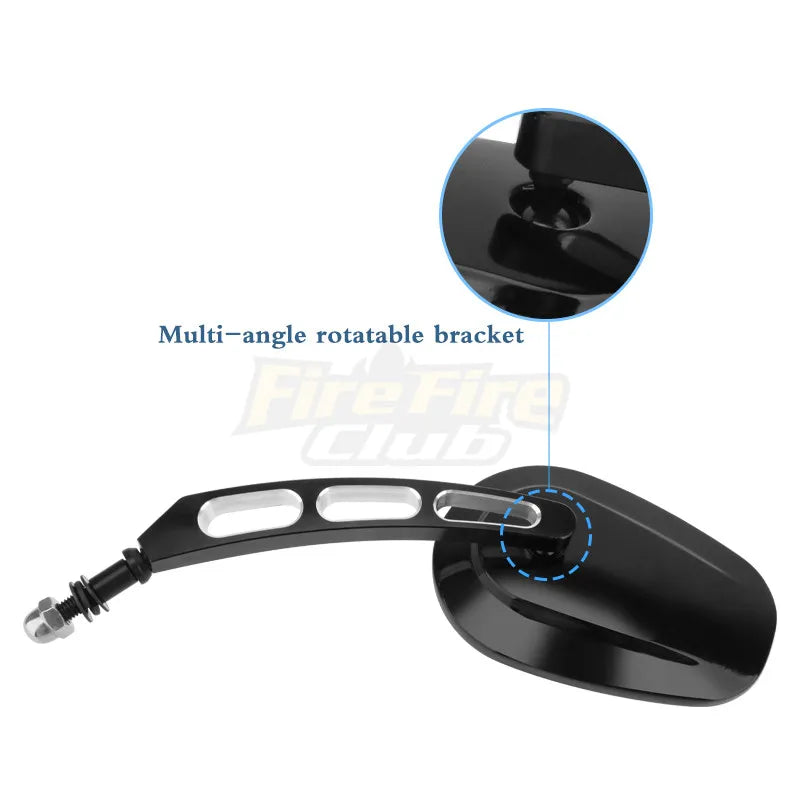 Motorcycle Rearview Rear View Mirrors Glass Back Side Mirror Right Left For Harley 883 1200 48