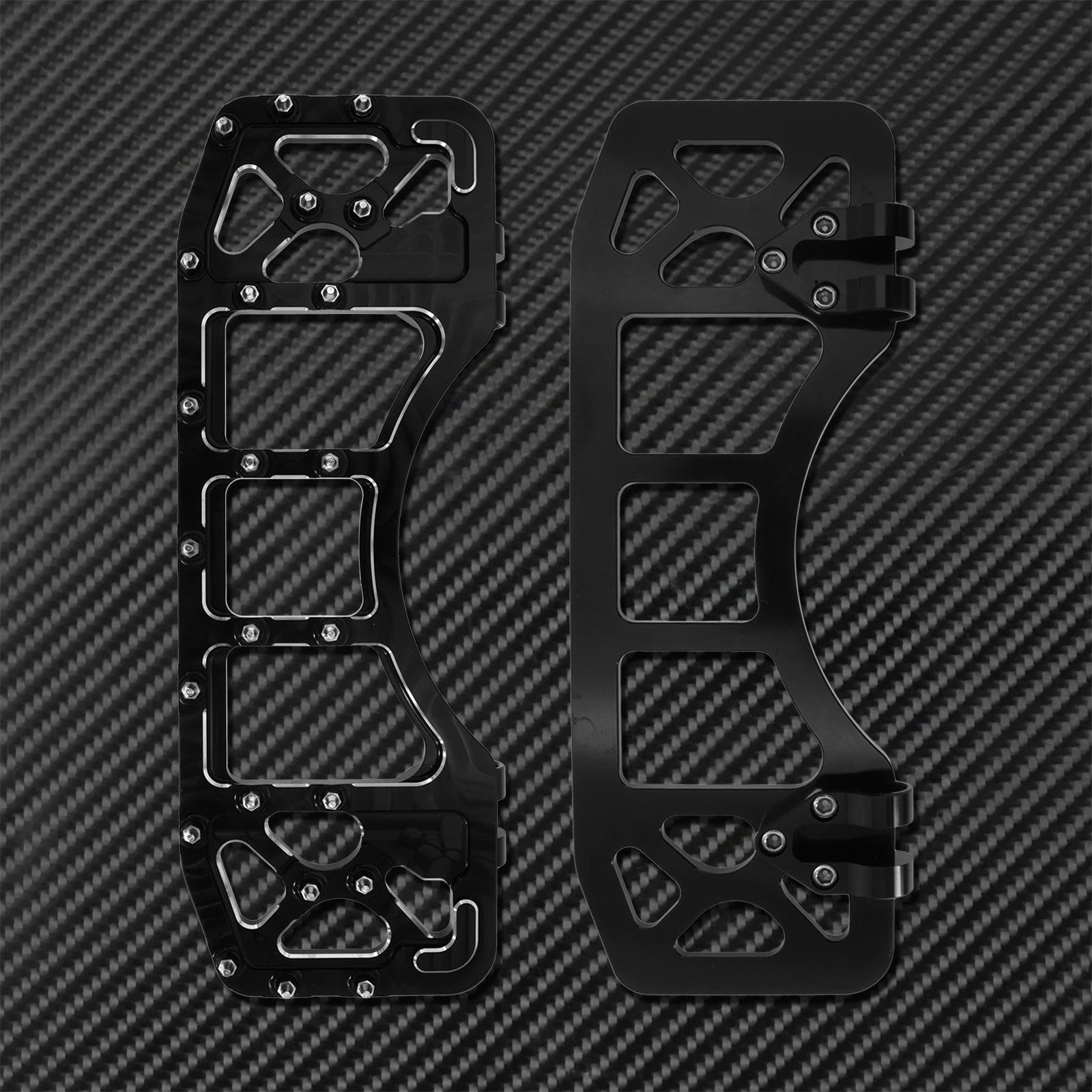 Motorcycle Stretched Floorboards Front Wide Footpegs Footrest Pedals Driver For Harley Touring Softail Dyna Road Glide FLST