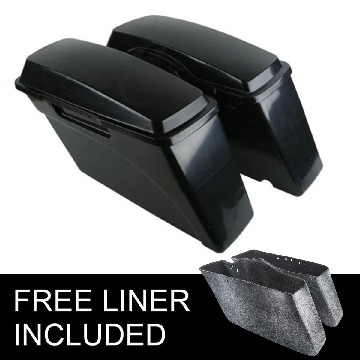 Motorcycle Hard Saddlebag Saddle Bags For Harley Touring Road King Road Glide FLHR FLTR 1994-2013