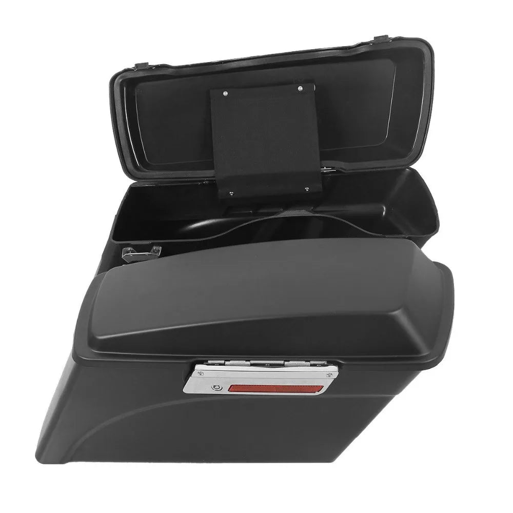 Motorcycle Hard Saddlebag Saddle Bags For Harley Touring Road King Road Glide FLHR FLTR 1994-2013