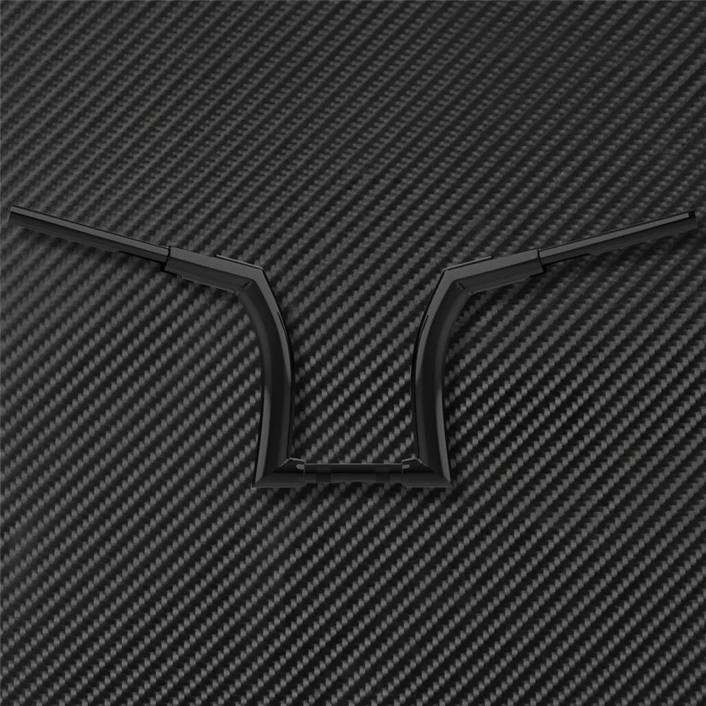 Motorcycle 12" 14" 16" Handlebars Z Bar Drag Bars Black Iron For Harley Touring Road King14-20 FLHRXS Road King Special