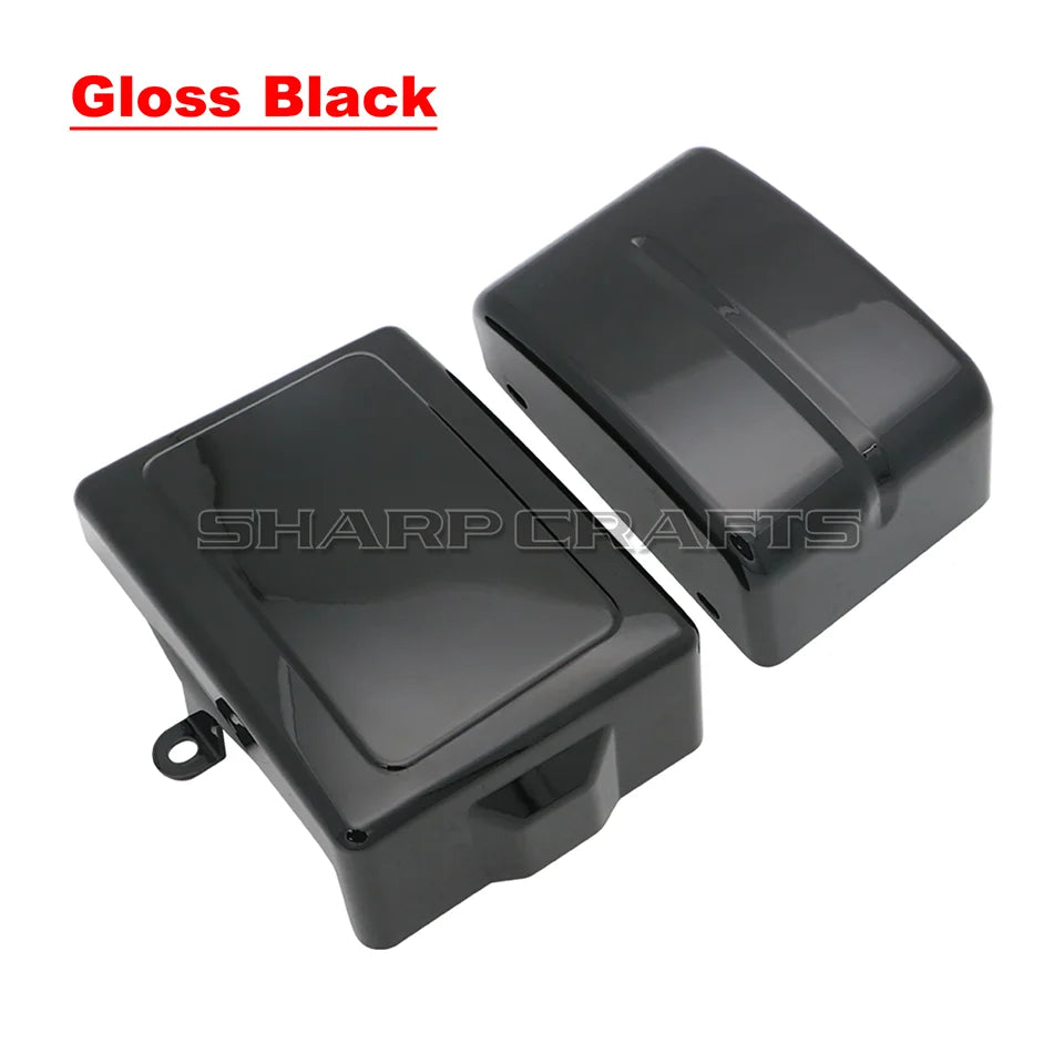 2 pcs Motorcycle Fairing Battery Side Cover For Harley Dyna Fat Bob Switchback FLD Super Wide Glide FXD FXDWG Street Bob FXDB