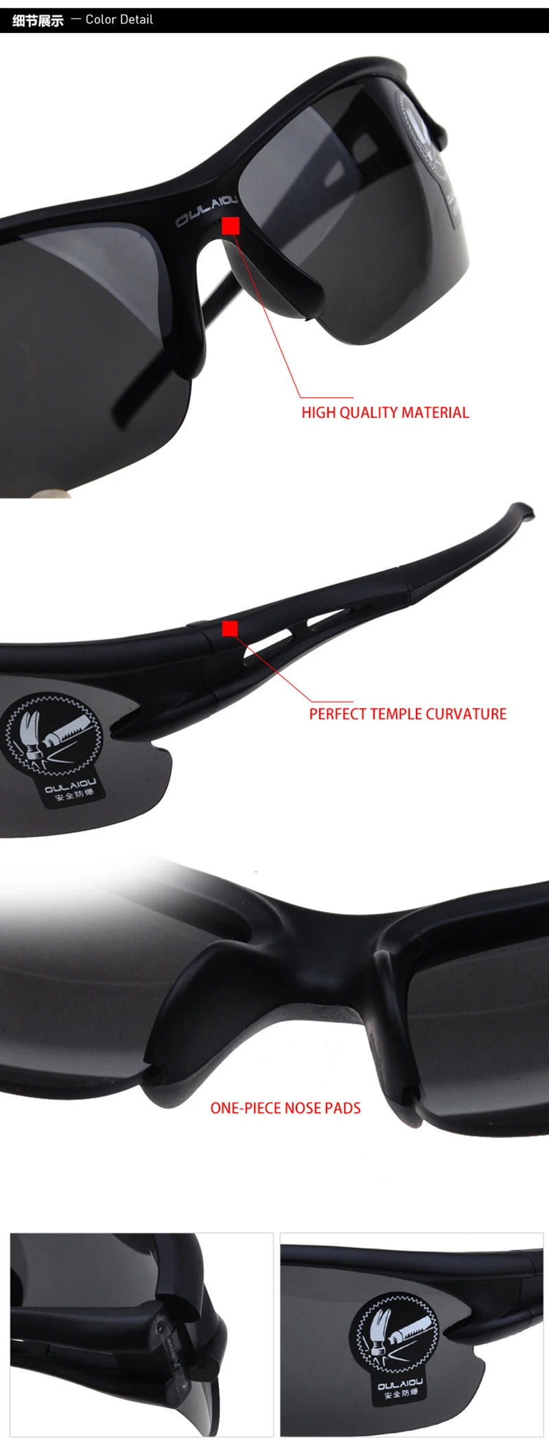 Motorcycle Glasses Men Night Vision Moto Glasses UV Protection Cycling Riding Eyewear Motocross Goggles Outdoor Sunglasses