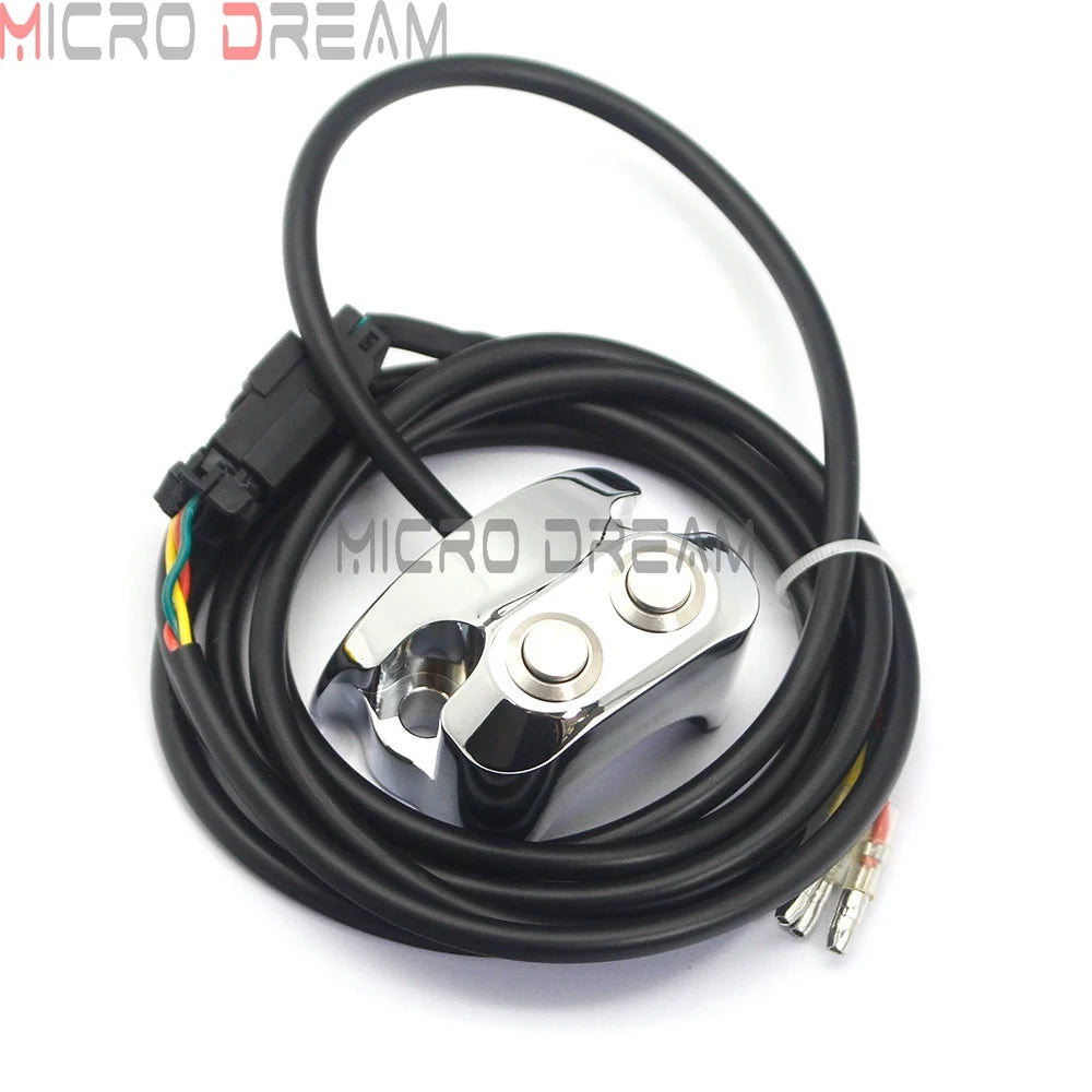 1'' 25mm Handlebar Air Ride Control Switch 2 Button for Harley Sportster 883 1200 XL Dyna Street Glide V-Rod Muscle Cafe Racer