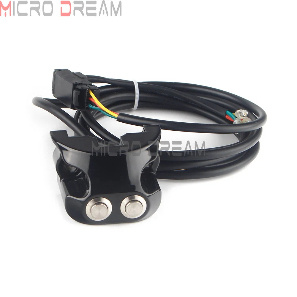 1'' 25mm Handlebar Air Ride Control Switch 2 Button for Harley Sportster 883 1200 XL Dyna Street Glide V-Rod Muscle Cafe Racer