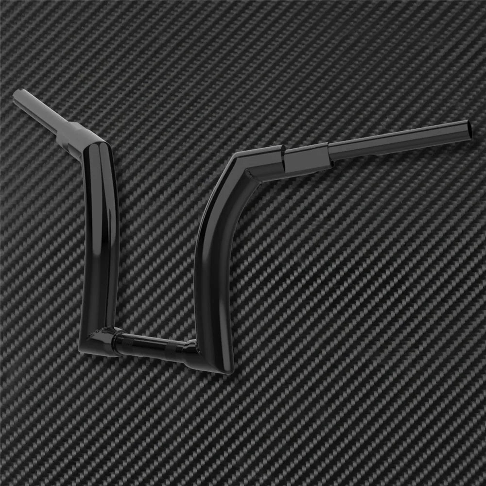 Motorcycle 12" 14" 16" Handlebars Z Bar Drag Bars Black Iron For Harley Touring Road King14-20 FLHRXS Road King Special