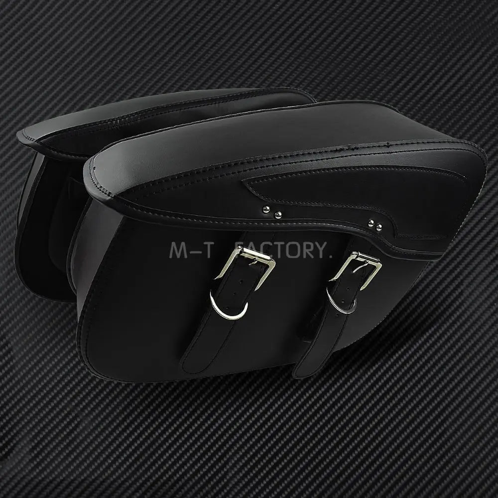 2X Motorcycle Saddlebag Leather Luggage Saddle Bags Outdoor Side Bag For Harley Sportster XL 883 XL 1200 Touring Dyna Softail FL