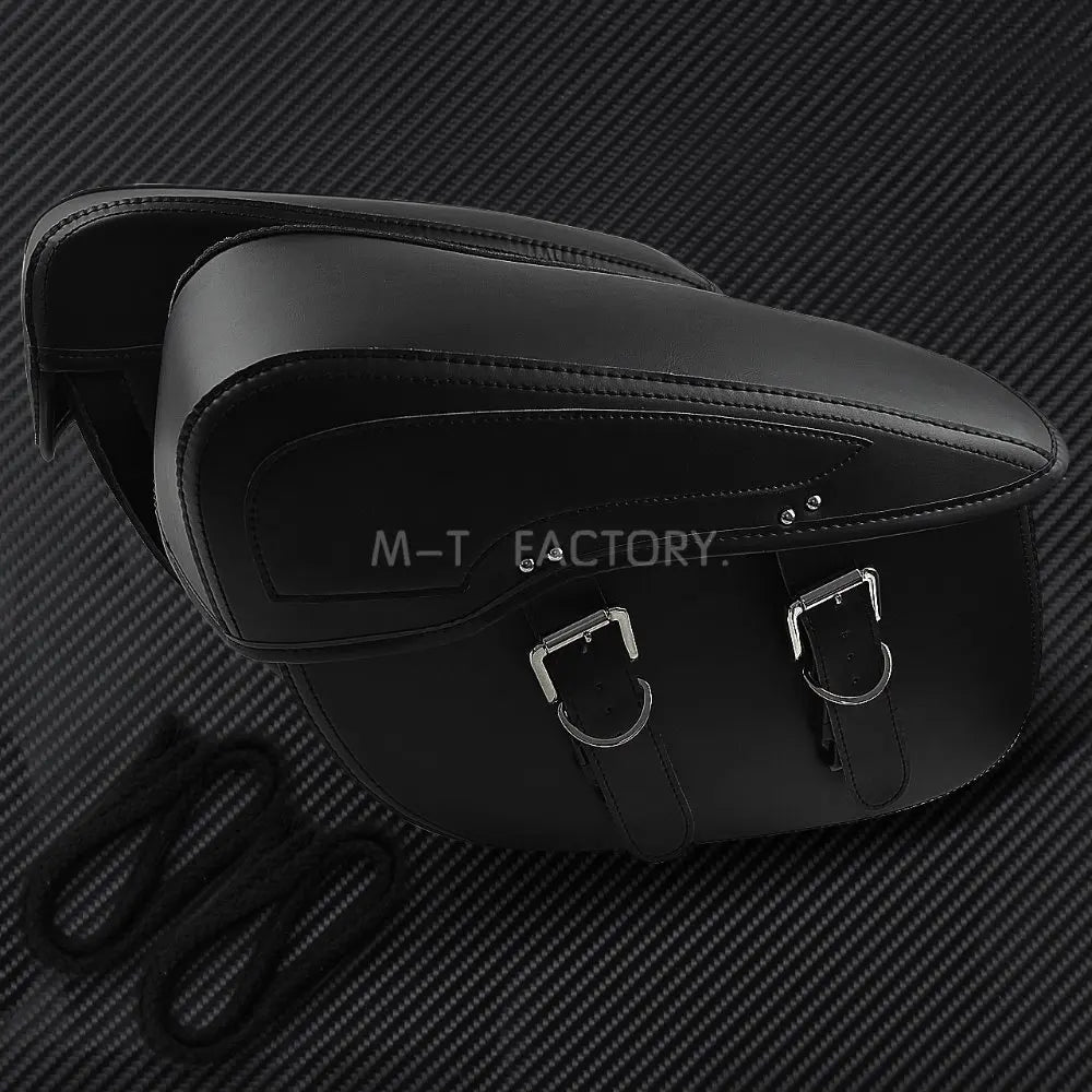 2X Motorcycle Saddlebag Leather Luggage Saddle Bags Outdoor Side Bag For Harley Sportster XL 883 XL 1200 Touring Dyna Softail FL