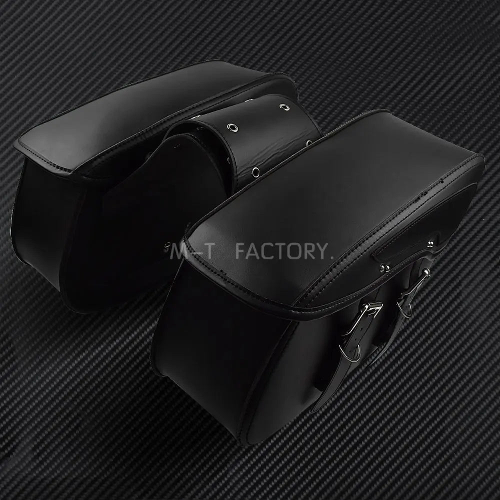 2X Motorcycle Saddlebag Leather Luggage Saddle Bags Outdoor Side Bag For Harley Sportster XL 883 XL 1200 Touring Dyna Softail FL