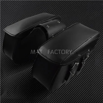 2X Motorcycle Saddlebag Leather Luggage Saddle Bags Outdoor Side Bag For Harley Sportster XL 883 XL 1200 Touring Dyna Softail FL
