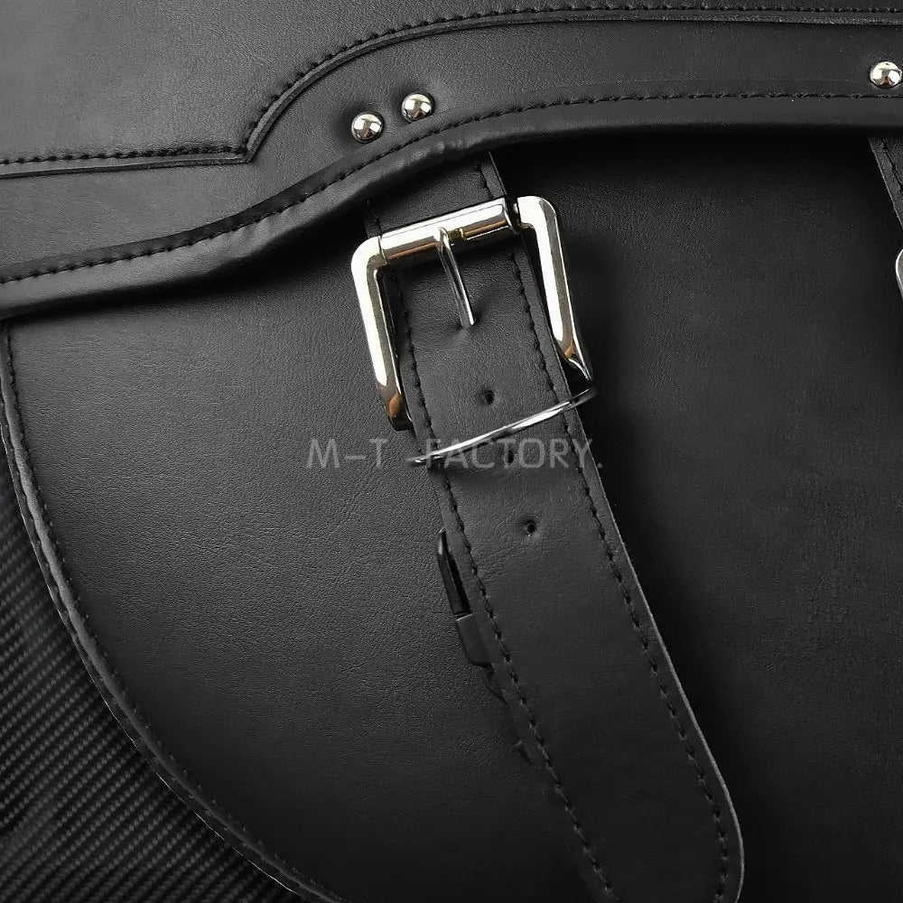 2X Motorcycle Saddlebag Leather Luggage Saddle Bags Outdoor Side Bag For Harley Sportster XL 883 XL 1200 Touring Dyna Softail FL