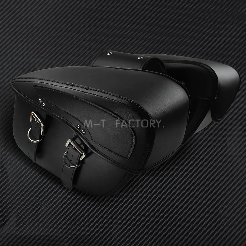 2X Motorcycle Saddlebag Leather Luggage Saddle Bags Outdoor Side Bag For Harley Sportster XL 883 XL 1200 Touring Dyna Softail FL