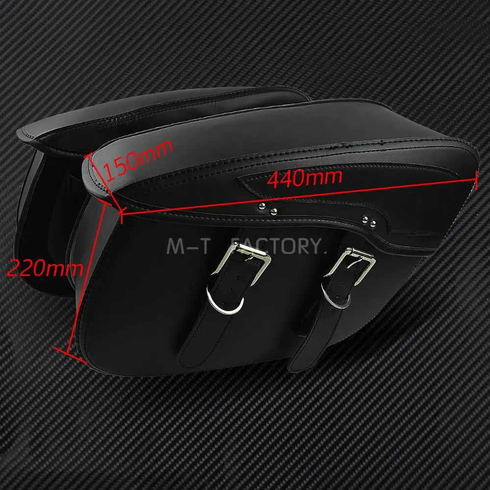 2X Motorcycle Saddlebag Leather Luggage Saddle Bags Outdoor Side Bag For Harley Sportster XL 883 XL 1200 Touring Dyna Softail FL
