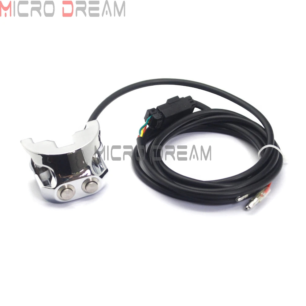 1'' 25mm Handlebar Air Ride Control Switch 2 Button for Harley Sportster 883 1200 XL Dyna Street Glide V-Rod Muscle Cafe Racer