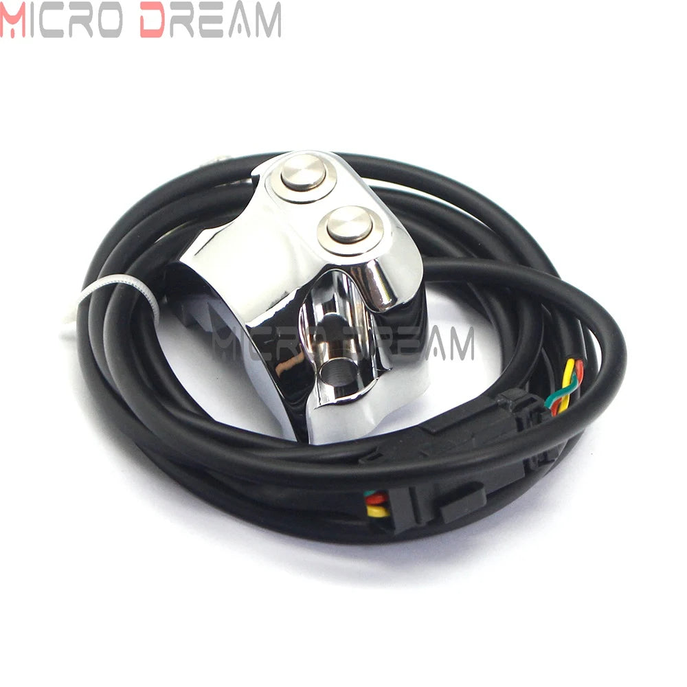 1'' 25mm Handlebar Air Ride Control Switch 2 Button for Harley Sportster 883 1200 XL Dyna Street Glide V-Rod Muscle Cafe Racer