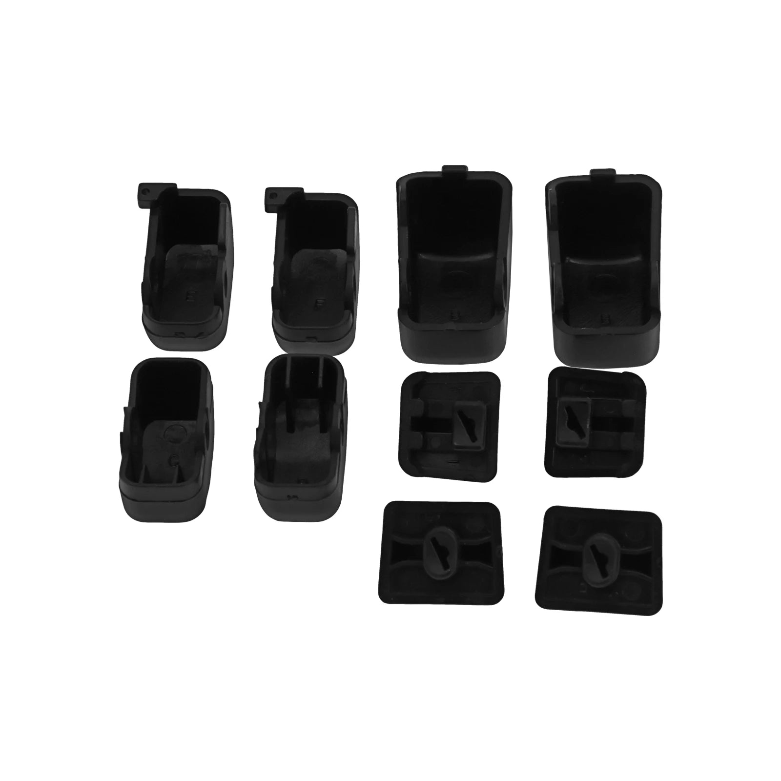 10 pcs Motorcycle Hand Control Switch Housing Buttons Caps Black Chrome For Harley Touring Street Glide Electra Glide 1996-2013