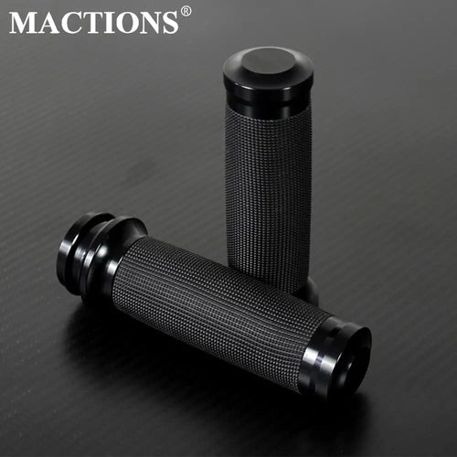 Motorcycle Electronic Grips 1"25mm Black Hand Grips For Harley Touring