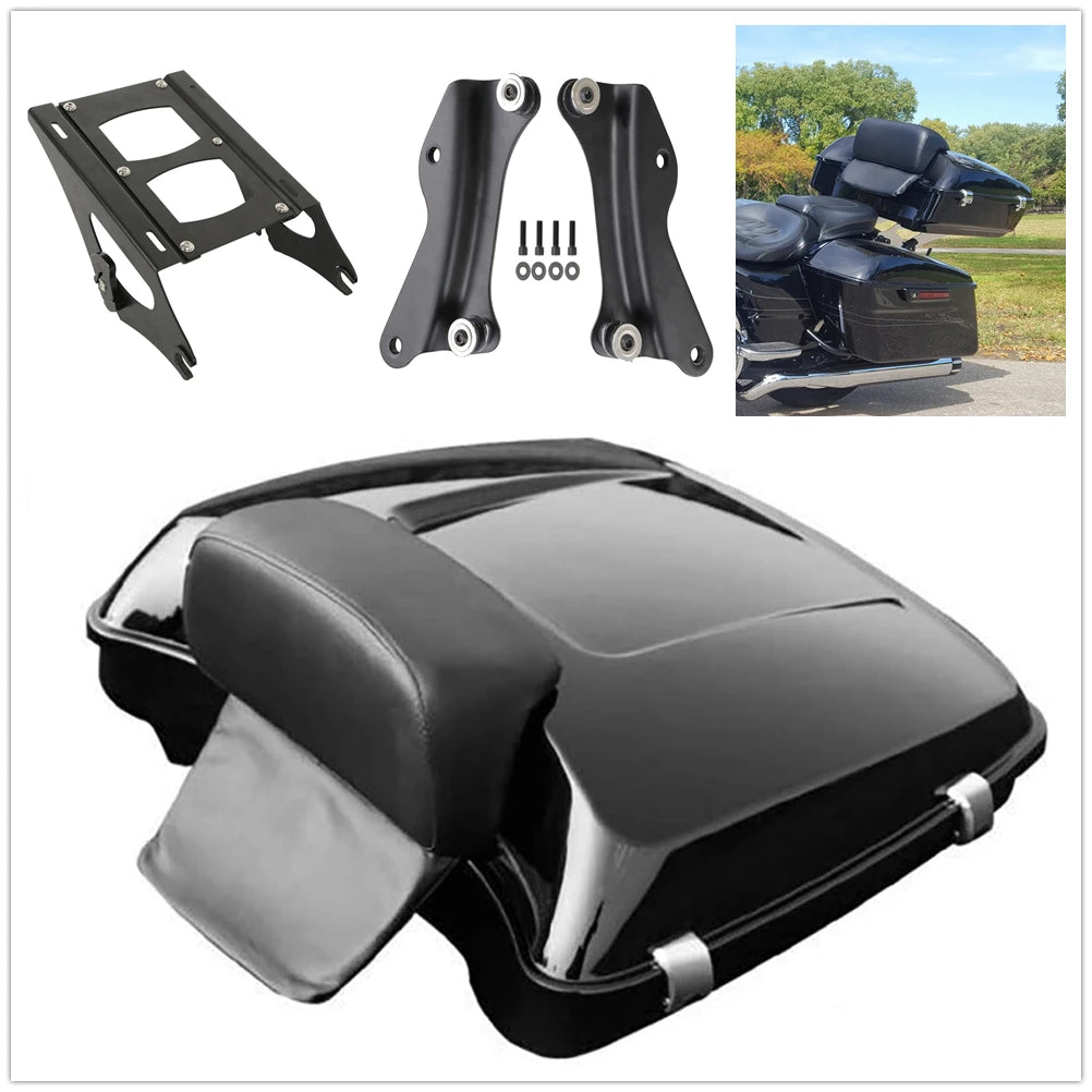 2014-2025 Razor Tour Pack Luggage Backrest Pad box Top Case Moto for Harley Davidson Road King Touring Road Street Glide CVO