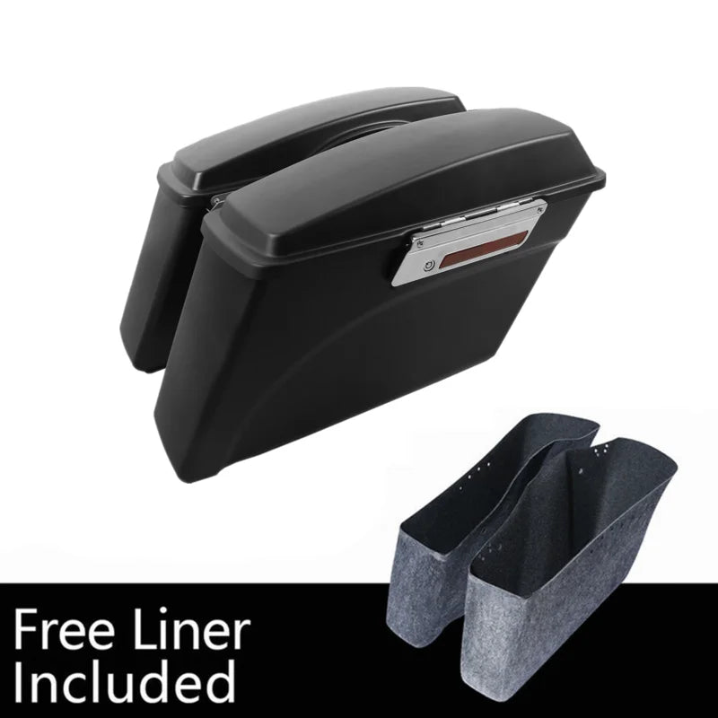 Motorcycle Hard Saddlebag Saddle Bags For Harley Touring Road King Road Glide FLHR FLTR 1994-2013