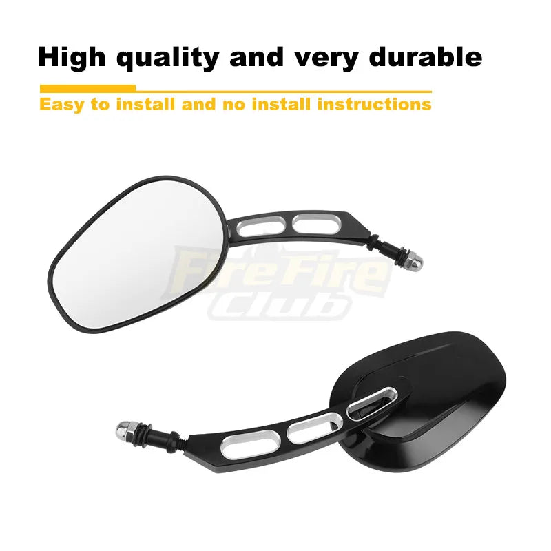 Motorcycle Rearview Rear View Mirrors Glass Back Side Mirror Right Left For Harley 883 1200 48