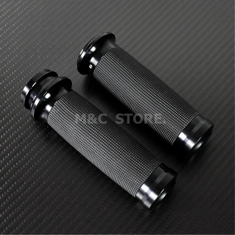 Motorcycle Electronic Grips 1"25mm Black Hand Grips For Harley Touring