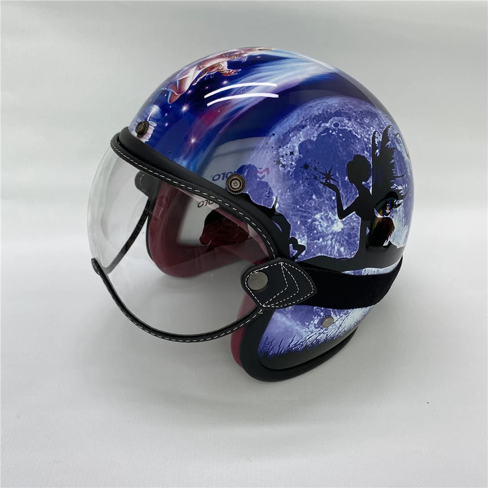 Motorcycle Helmet Glasses Sun Protection Women's Men Moto Glasses Helmet Goggles Anti-Fog Sun Visor Motocross Helmet Eyeglasses