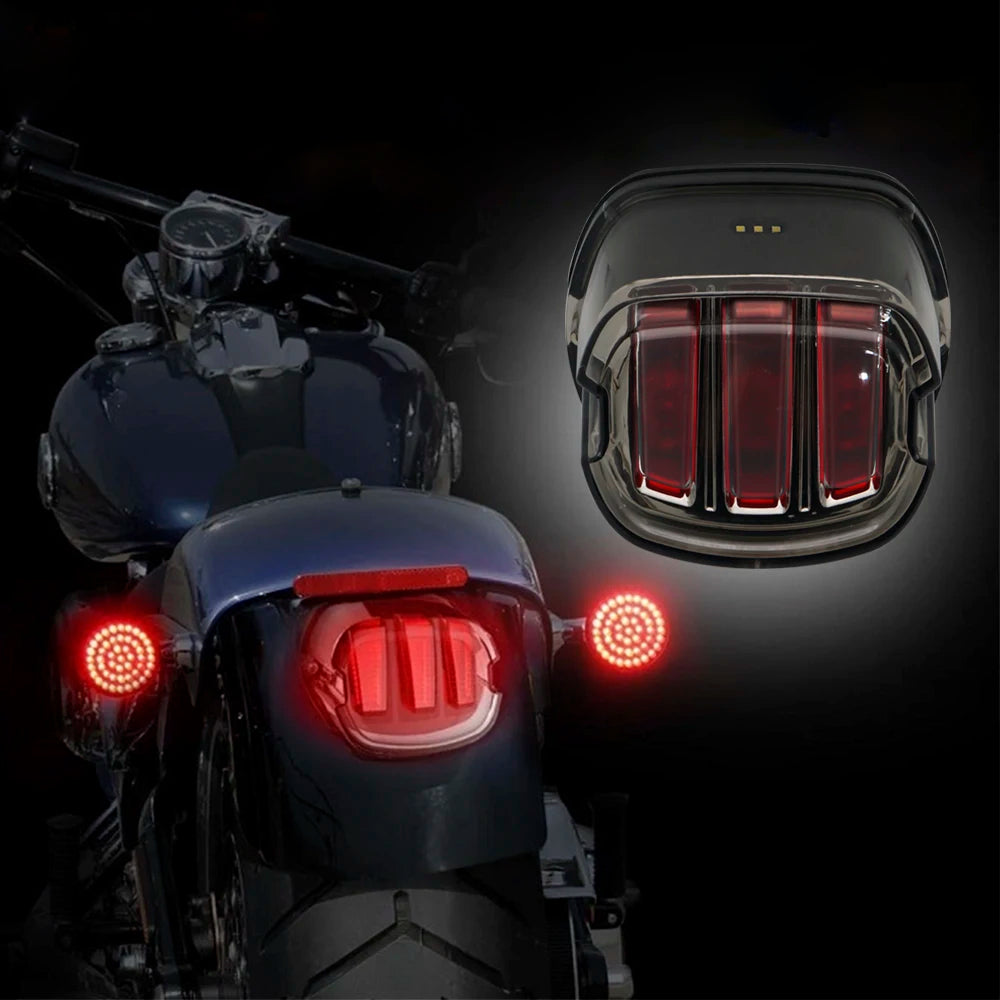 Tail Rear Light LED Lamp Taillight With DRL Brake Stop Light For Harley Sportster Softail Dyna Lay Down Super Glide