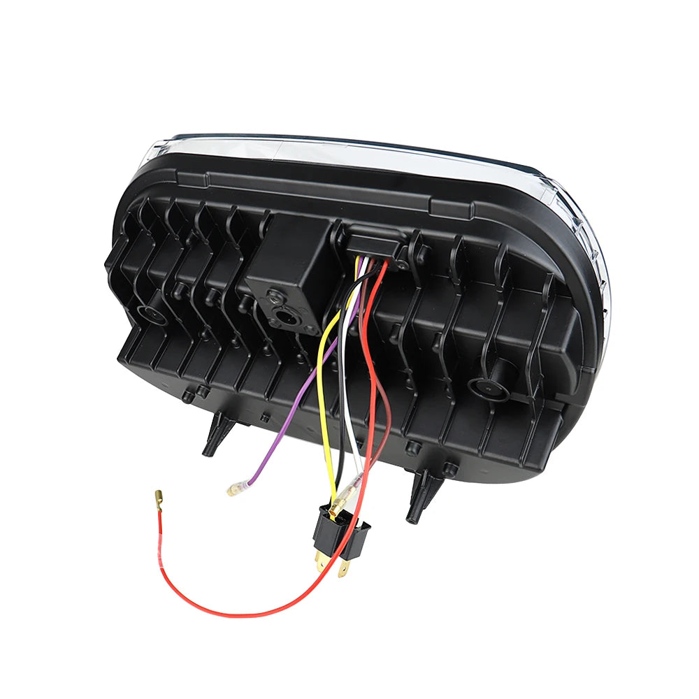 LED Headlight for Road Glide 2004-2013 Motorcycle Front High Low Beam Turn Signal Light White Running Lights