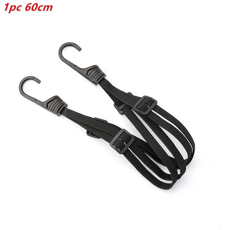 Motorcycle Luggage Strap Helmet Fixed High Elasticity Straps Retractable Elastic Buckle Rope Motorbike Durable Bike Helmet Net