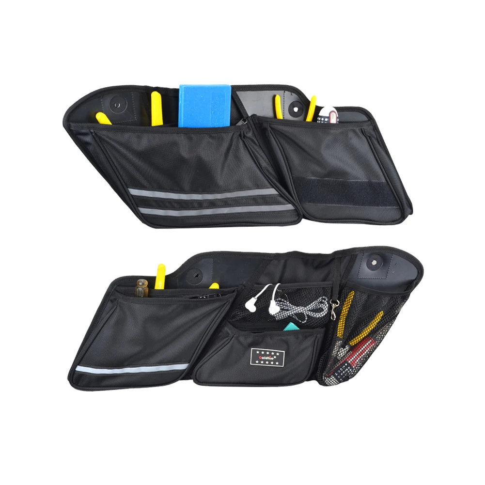 1Pair Motorcycle Hard Saddle Bags Organizers Inner Wall Storage bag For Harley 2014 - 2020 Street Glide Road King Road Glide
